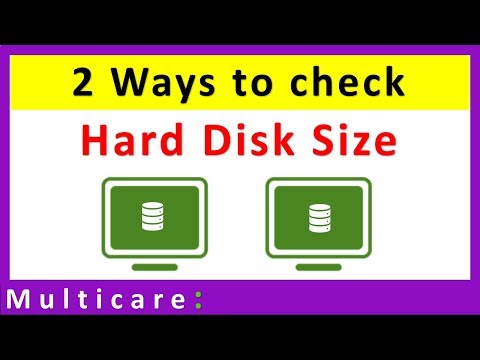 Video: How To Find Out The Capacity Of A Hard Drive