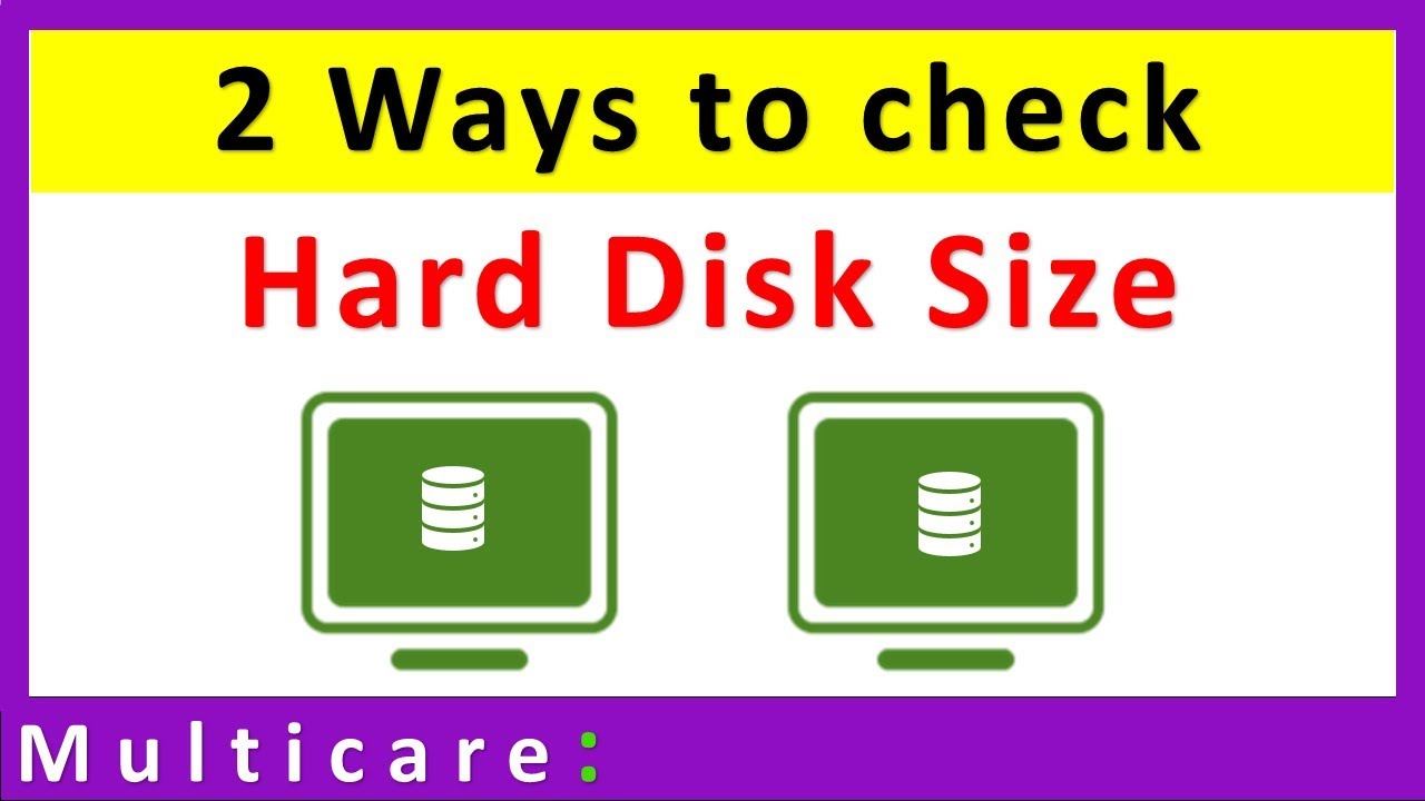 How To Find Out Hard Disk Size - Dreamopportunity25