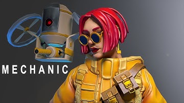 Mechanic ||| 3D model ||| Blender ||| Unity