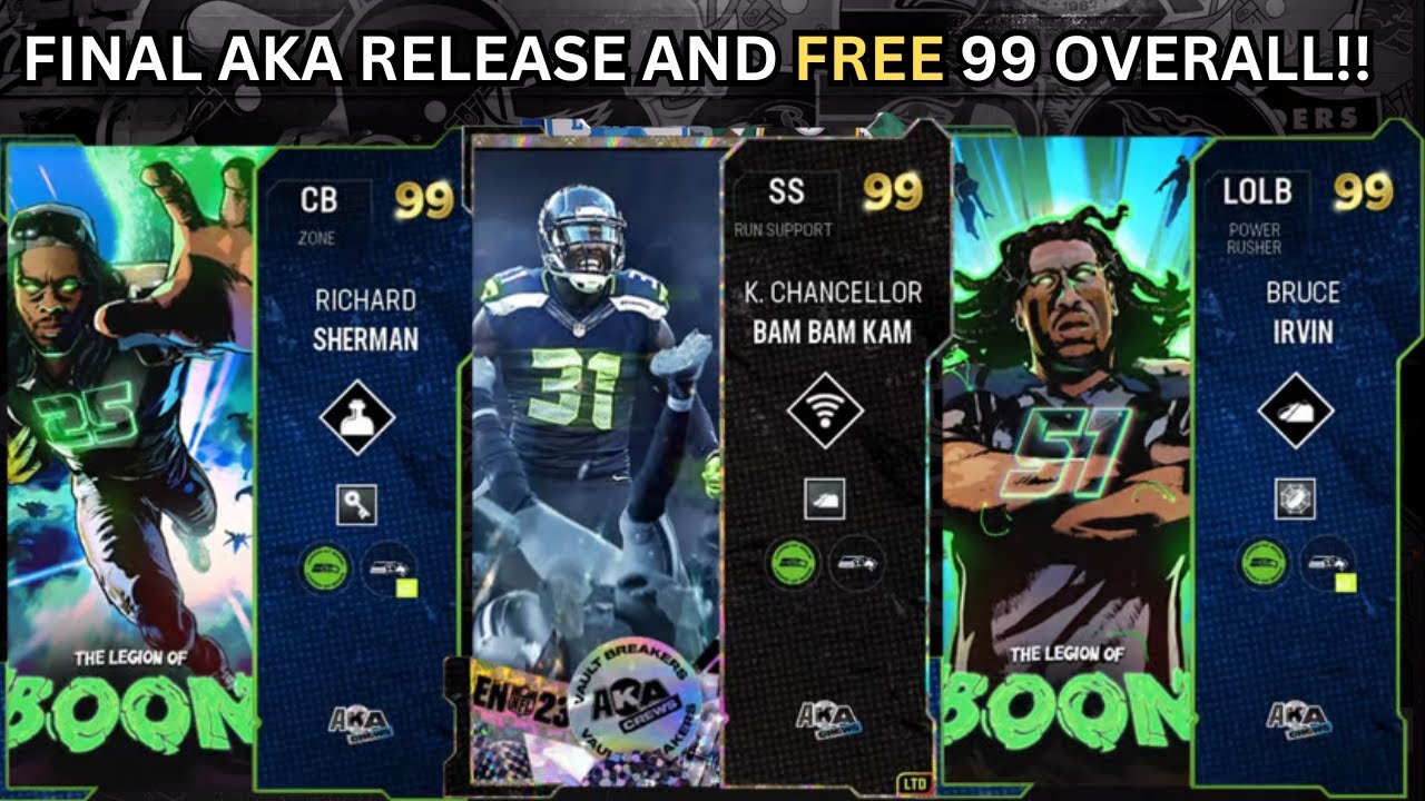 FREE 99 OVERALL CHAMPION! FINAL AKA CREWS RELEASE! LEGION OF BOOM IN MUT!