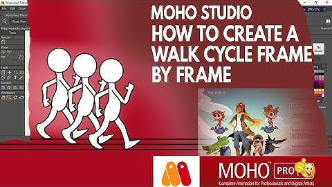 How To Create A Walk Cycle Frame By Frame In Moho Studio | Understand The Tricks