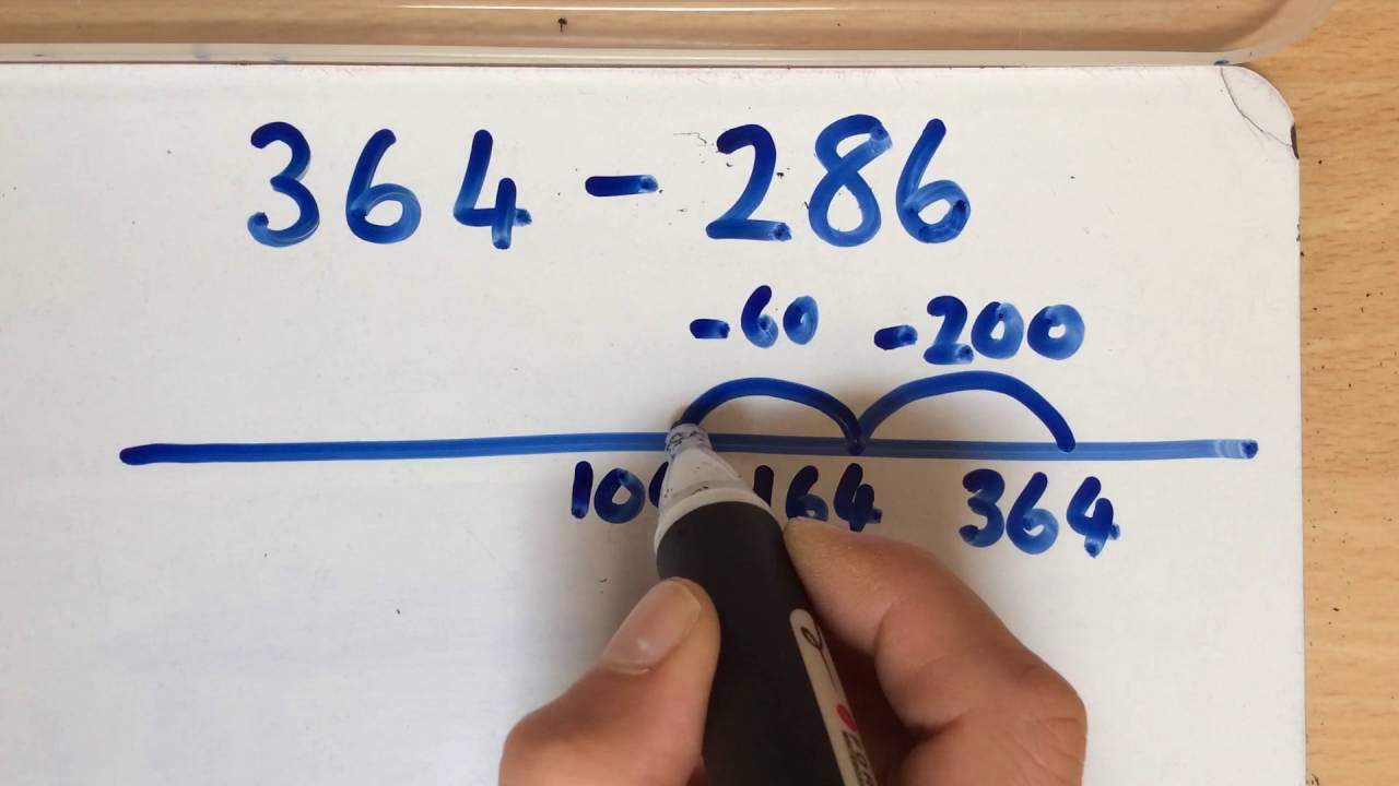 Subtraction Strategies Using An Empty Number Line YouTube Subtraction Strategies Using An Empty Number Line YouTube