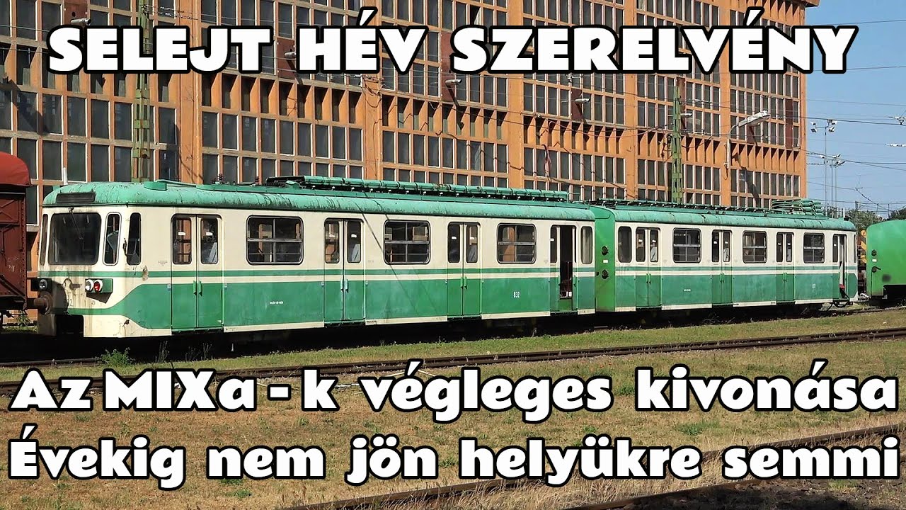 2025.06.11. Selejt MIX/a szerelvény Cinkotán. Sajnos hamarosan a többiek is pótlás nélkül követik.