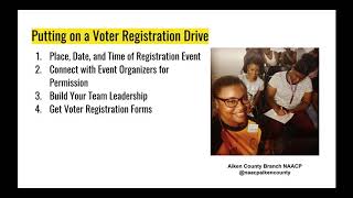 #LevelUpNAACP Region 7: Kick Starting a Voter Campaign Webinar