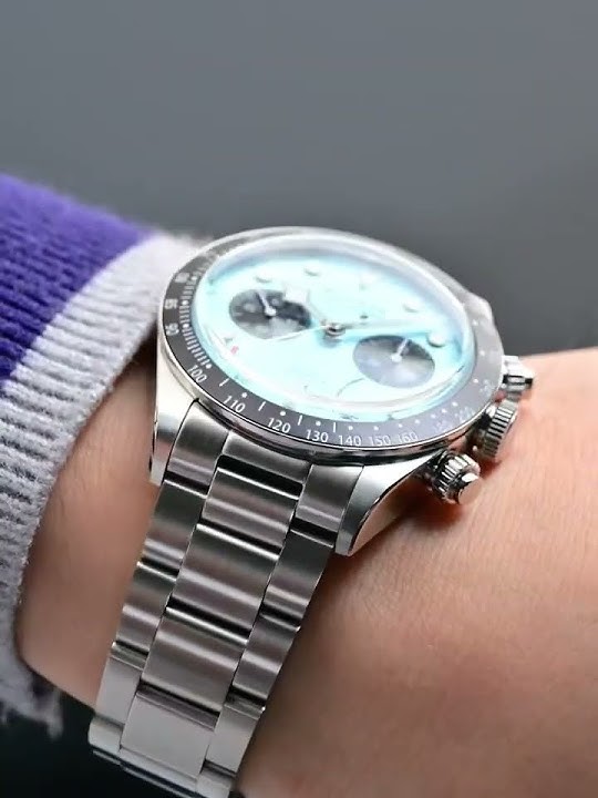 Sugess Chronograph Men Watch Original ST1907 Swanneck Pilot