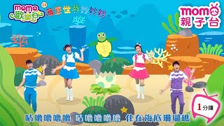 歡樂谷【專輯13】 ▶  02 . 海底世界妙妙妙【1分鐘MV】兒歌童謠｜兒童律動｜幼兒舞蹈｜小孩唱跳音樂曲目｜帶動唱歌曲｜唱歌跳舞｜卡通動畫｜電視台【親子台｜官方HD】momokids