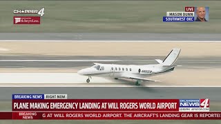 Plane making emergency landing at Will Rogers World Airport