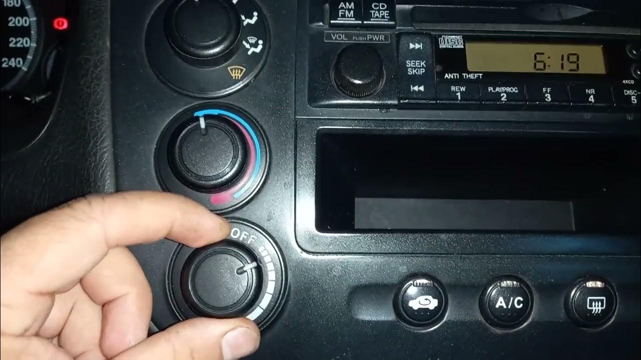 Como ajustar o relógio do Honda Civic 2003 - YouTube