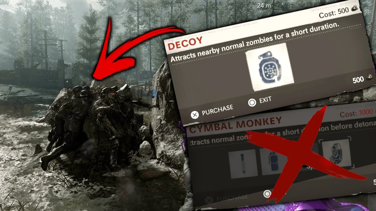 Decoys Are Now Better Than Monkey Bombs With This New Trick Black Ops Cold War Zombies Youtube