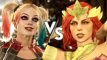 Harley Quinn vs. Poison Ivy ★ Injustice 2 CPU vs. CPU 【AI Battle Simulator / 4K 60FPS】