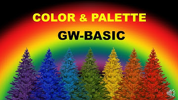 GW-BASIC | COLOR & PALETTE