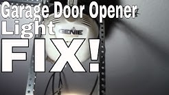 Fix/Change the Light Bulb in Your Garage Door Opener.  GENIE CHAMBERLAIN LIFTMASTER CRAFTSMAN SOMMER 