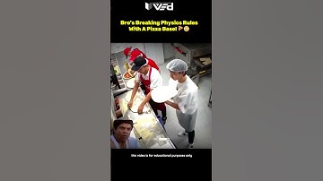 Bro’s breaking physics rules… with a pizza base! 🍕😳