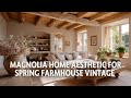 Magnolia Home Aesthetic for Spring: Farmhouse Vintage Layers with Soft Natural Tones