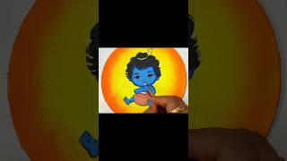 Cute Krishna Drawing/ Acrylic Painting/ #shorts #shortvideo #youtubeshorts