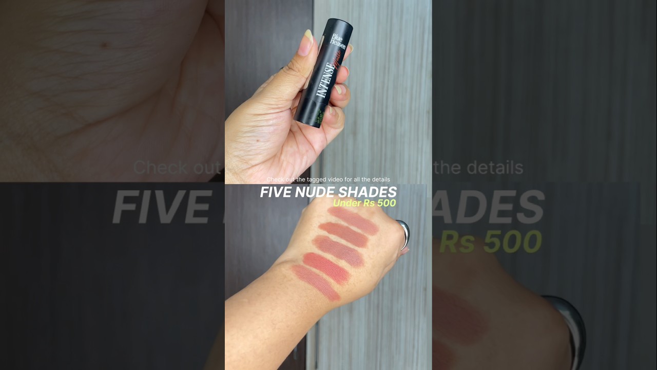 *MY TOP 5 NUDE LIPSTICKS*, Watch the full video on my channel✨🫧 