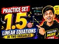 Practice Set 1.5 | Linear Equations in Two Variables | Ganitsetu