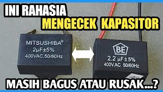 Rahasia cara mengukur kapasitor pada kipas angin dengan multitester analog