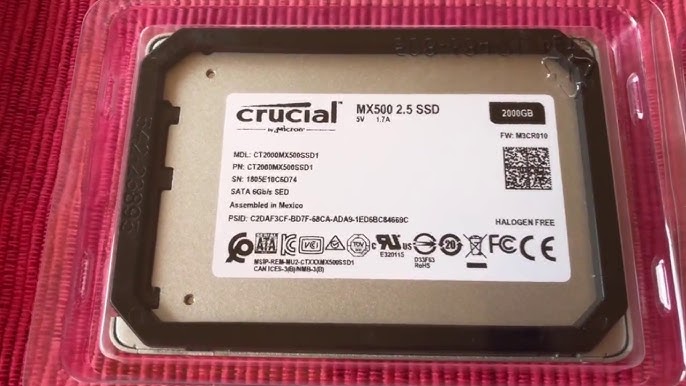 💾 Crucial MX500 1TB 2.5 SATA SSD Unboxing