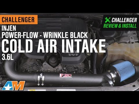 2011-2019 Challenger 3.6L Injen Power-Flow Wrinkle Black Cold Air Intake Review & Install