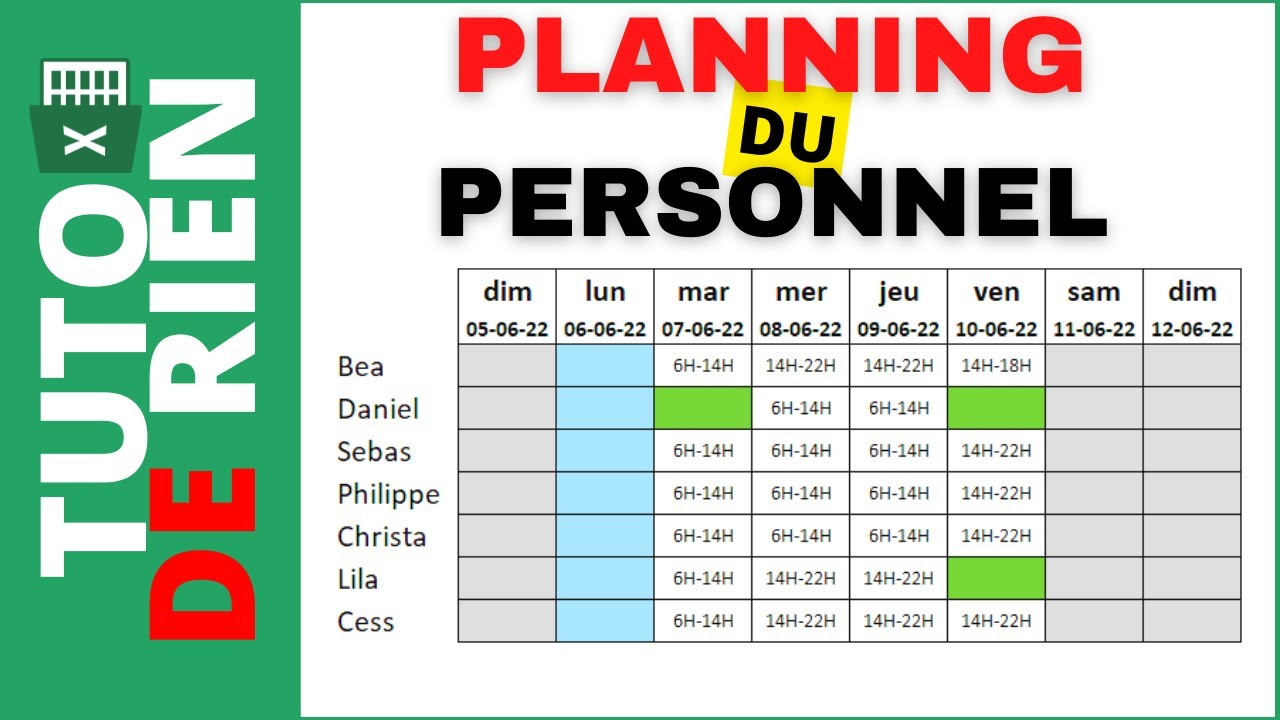 Modèles de planification gratuits pour Excel