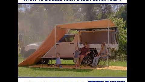 Double Your Under Cover Area with an Adventure Kings Awning Side Wall
