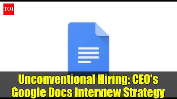 Unconventional Hiring: CEO