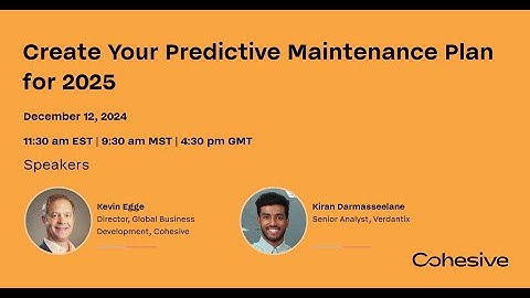 Asset Management Strategy   Creating a Plan for Predictive Maintenance in 2025