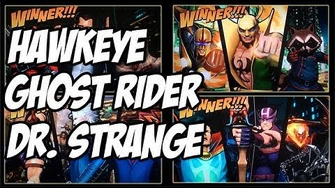 ULTTIMATE MARVEL VS CAPCOM 3 GAMEPLAY HAWKEYE - GHOST RIDER - DR. STRANGE