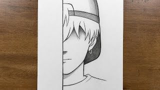 Anime Boy Drawing Tutorial Easy Pencil Sketch For Beginners