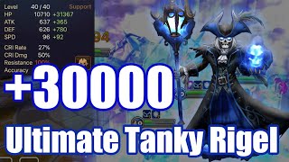 HP  30000 over Ultimate Tanky Rigel Debut, No one can stop him🫨🫨🫨【Summoners War RTA】