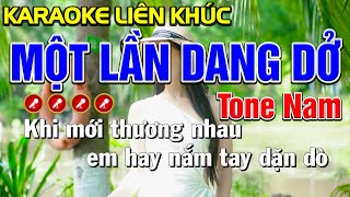 ✔ MỘT LẦN DANG DỞ Karaoke Tone Nam - Mai Phạm Karaoke