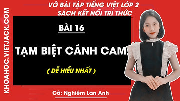 Vở bài tập Tiếng Việt Lớp 2 Bài 16: Tạm biệt cánh cam - trang 34, 35, 36 Tập 2 | Kết nối tri thức