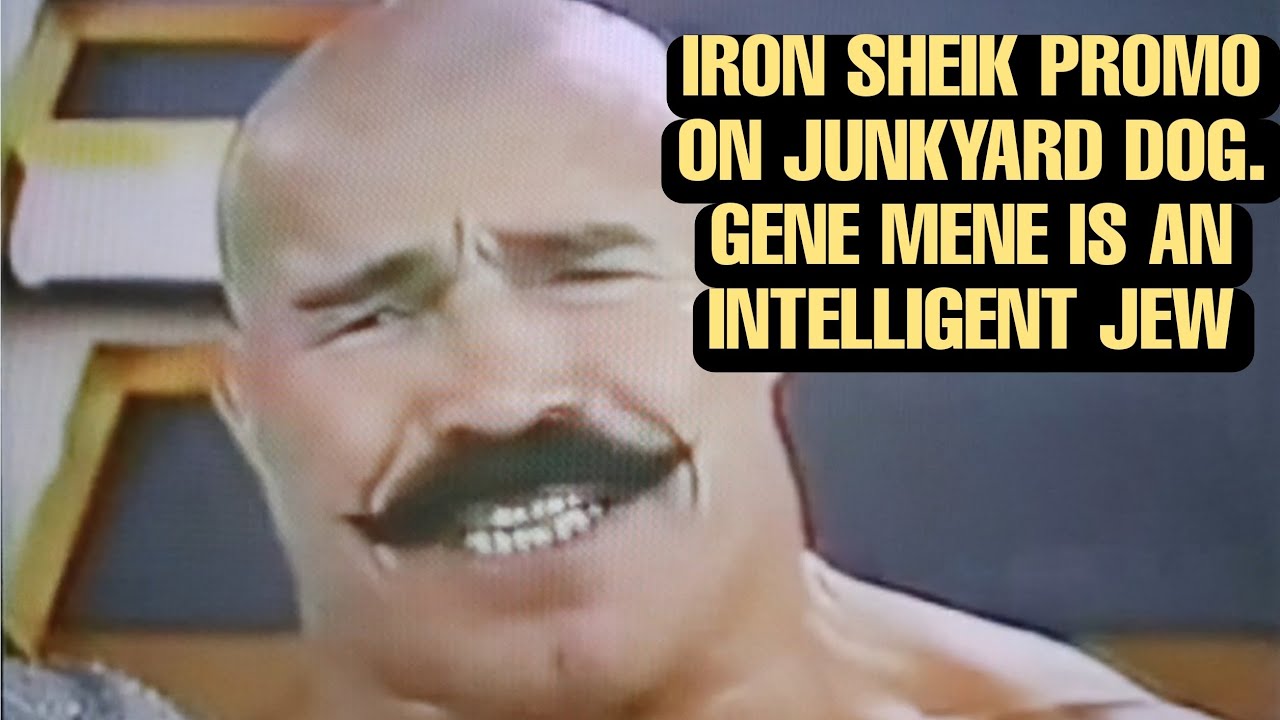 Iron Sheik promo on JYD Mene Gene is intelligent jew ironsheik promo