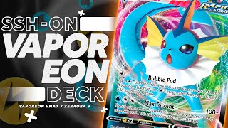 Deck Pokémon de Água c/ Vaporeon V e Vmax