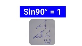Sin90° = 1 , How and Why ? #mathematics #mathe #trigonometry