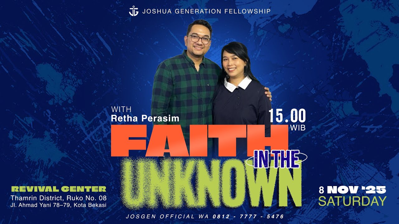Faith in The Unknown | Retha Perasim | JGF Nov 2025