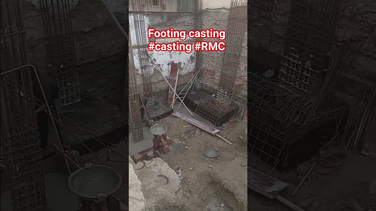 footing casting ✨️ 