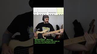 Bass tabs play along: Mangetout | Wet Leg #Shorts #wetleg #bassguitar #BassTabs #bassplayer #tabs
