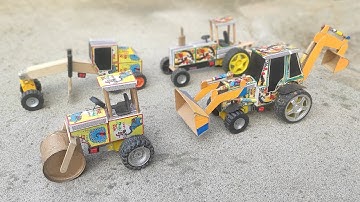 How to make JCB at Home from Matchbox | DIY JCB Backhoe Loader | Mini JCB Science Project