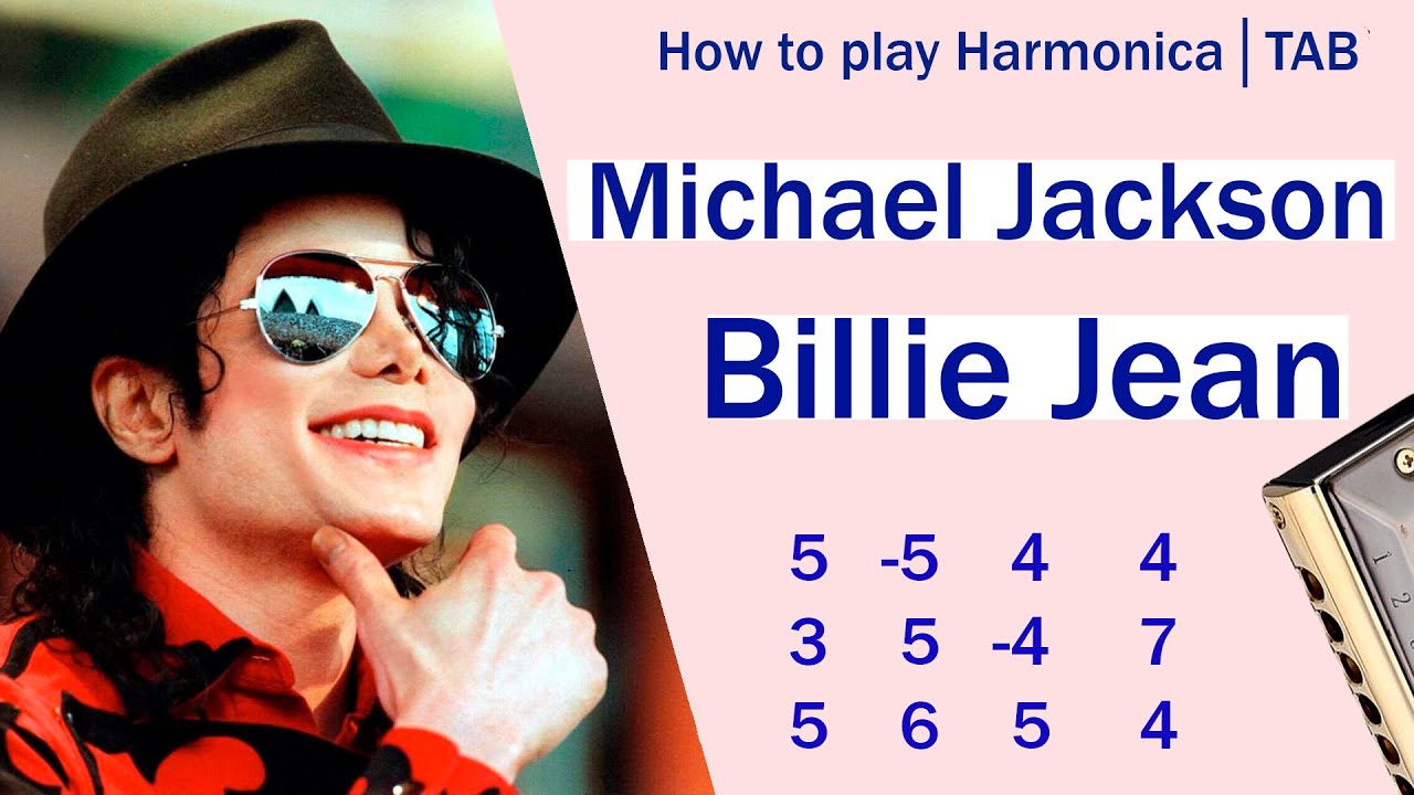 Michael Jackson│Billie Jean│ How to play Harmonica│TAB