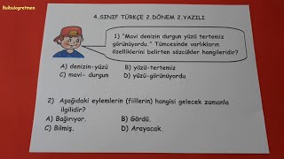 4.sınıf türkçe 2.dönem 2.yazılı @Bulbulogretmen #4sınıf #türkçe #yazılı #keşfet #school