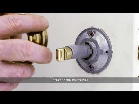 How to install Baldwin Estate Keyed Entry Adaptor Replacement - video from Baldwin Hardware