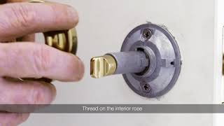 How to install Baldwin Estate Keyed Entry Adaptor Replacement
