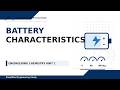 Battery Characteristics Explained Simply | Engineering Chemistry Unit 1