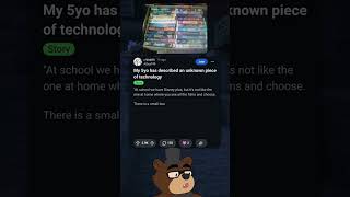 Kid discovers old technology