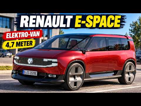 Video Renault E-Space Concept: 4,7 Meter Elektro-Van mit Retro-Vibes
