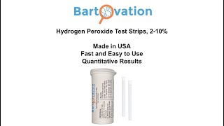 How to Use Hydrogen Peroxide H2O2 Test Strips 2-10%