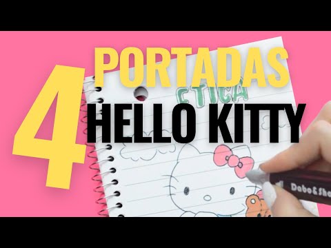 🔴Como dibujar a HELLO KITTY - Decora portadas creativas @DibujosYaye29