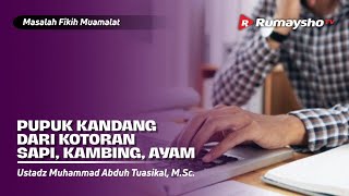 Islamic Jurisprudence Issue #21: MANURE FROM COW, GOAT, & CHICKEN DUNG - Rumaysho TV